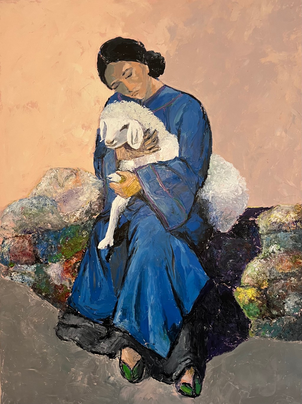 Girl and Lamb