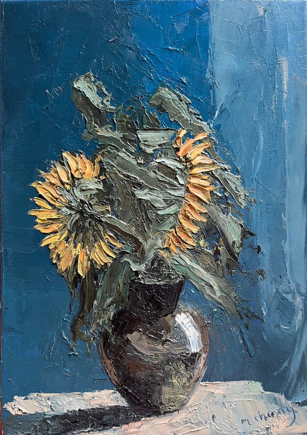 Sunflowers in Pot