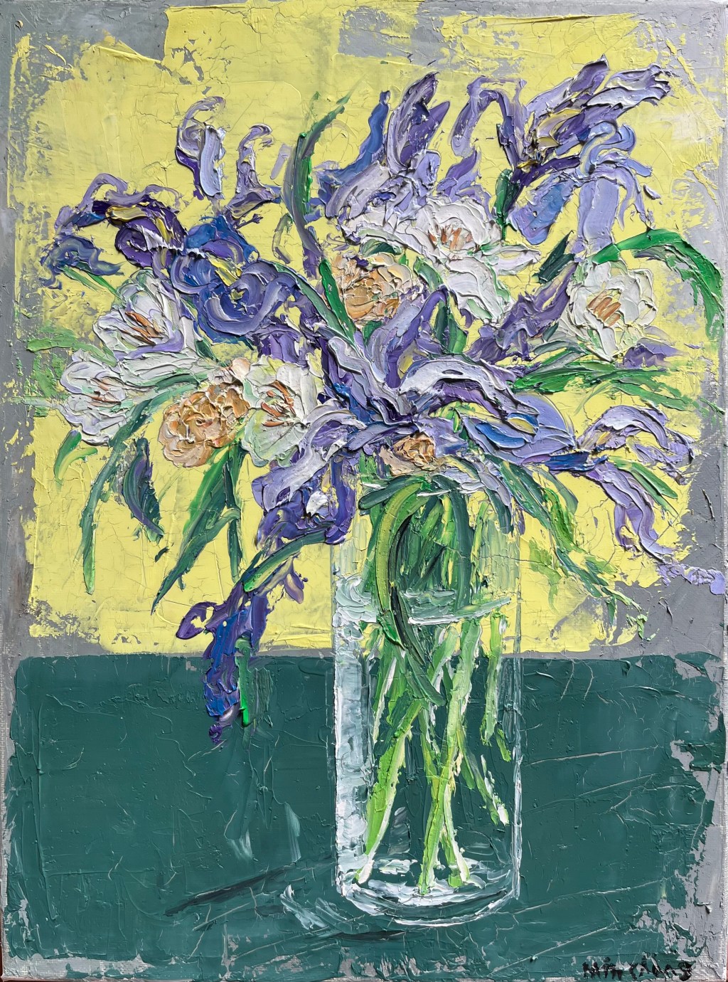 Irises in Glass
